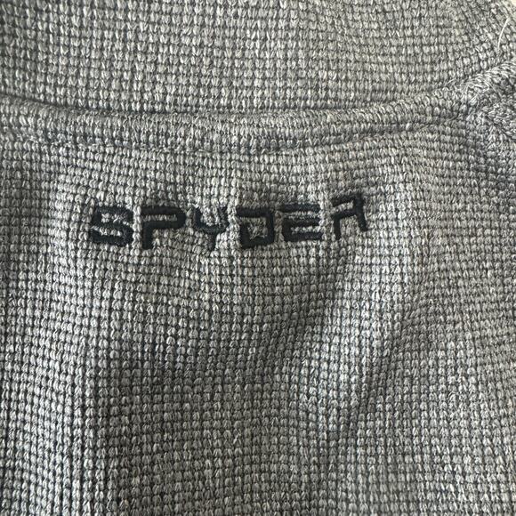 NWOT Spyder Men's Outbound Core 1/2 Zip Pullover Sweatshirt Sweater L Gray Black - Picture 4 of 12
